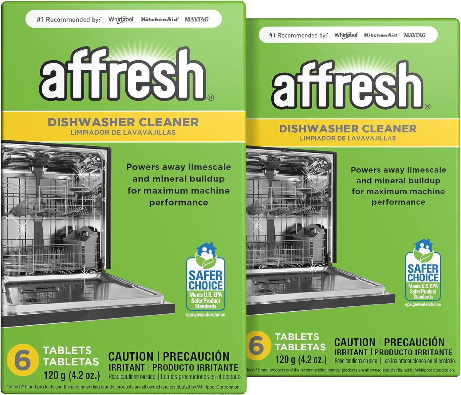 Affresh Garbage Disposal Cleaner, Removes Odor-Causing Residues, 9 Tablets [3 Pack] & Dishwasher Cleaner, Helps Remove Limescale and Odor-Causing Residue, 12 Tablets (2 Pack)
