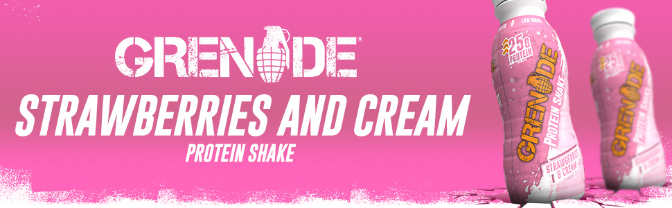 Strawberries and cream Protein Shake