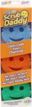 Scrub Daddy Colors Kitchen Sponges, Dish Sponges for Washing Up, Texture Changing Washing Up Sponge, Non Scratch Dish Scrubber, Odour Resistant Bathroom Cleaning Products, Dishwasher Safe, Pack of 3